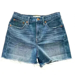 Madewell Women’s Sz‎ 26 High Rise Cuffed Denim Shorts  Style #F7019